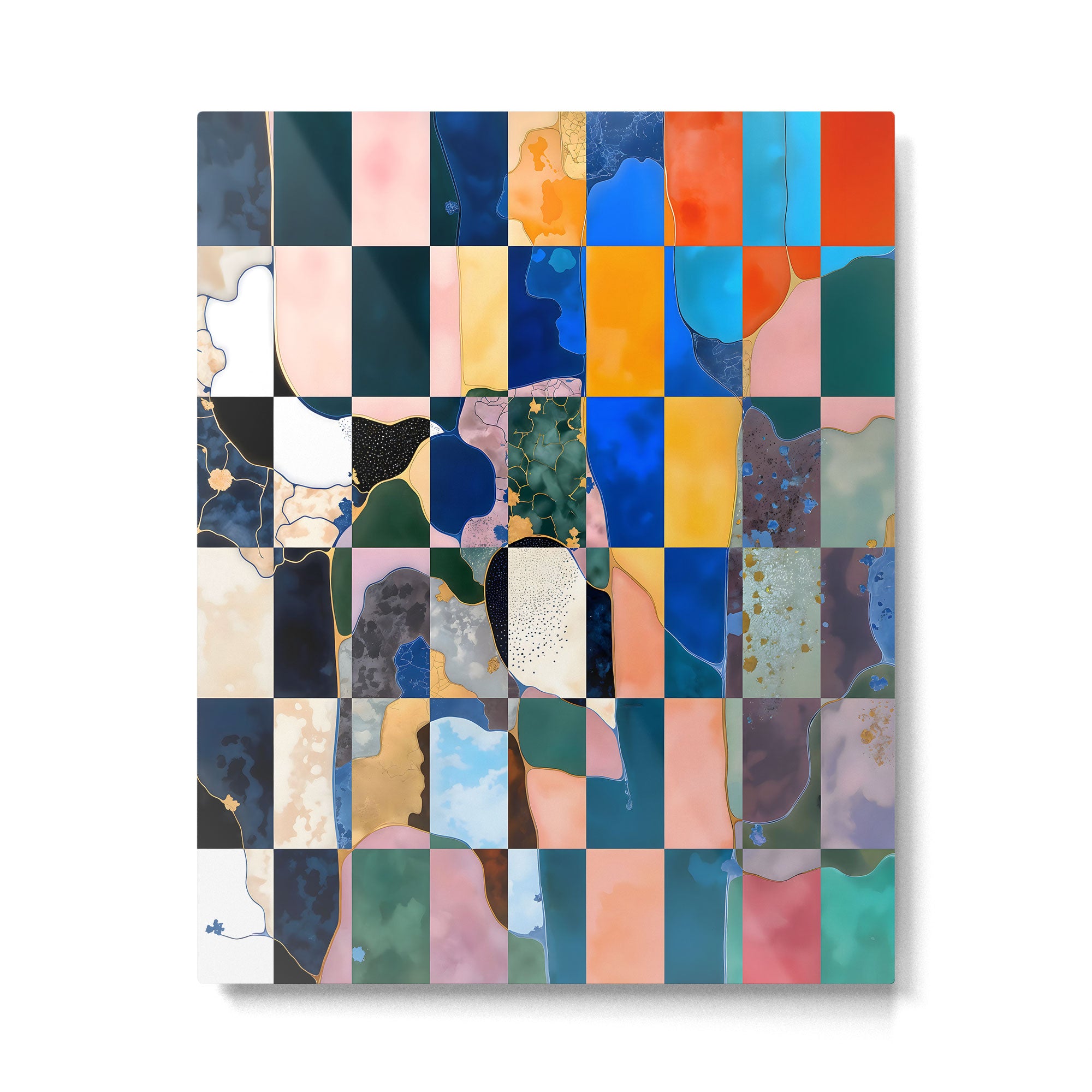Luxe Checkerboard Metal Print Gallery Image 4