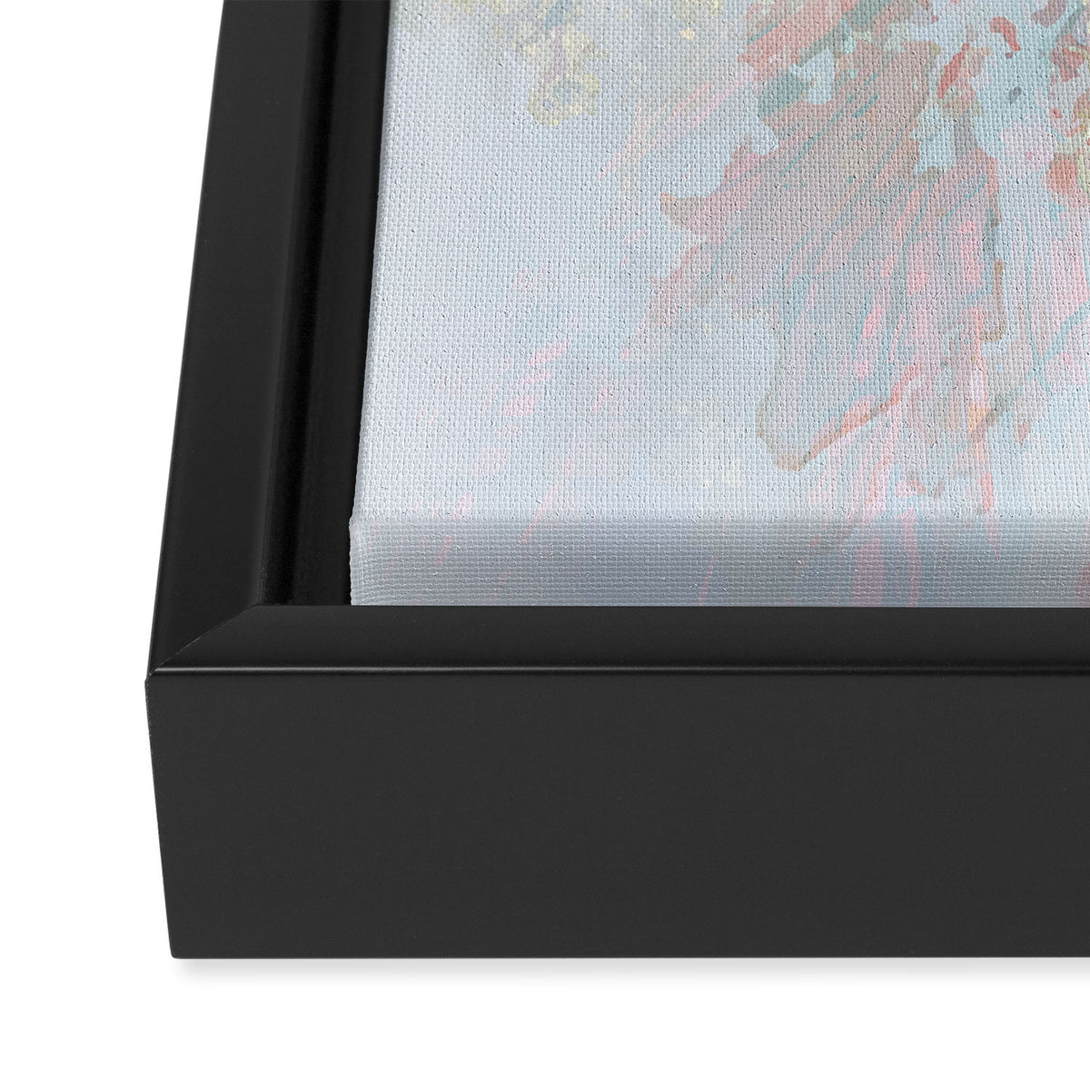 Marble Luxe, Abstract Nature Bohemian Texture, Blush Gold Scandanavian Pastel Neutral Framed Canvas Print Gallery Image 3