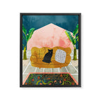 Meow Framed Canvas Print Gallery Image 6