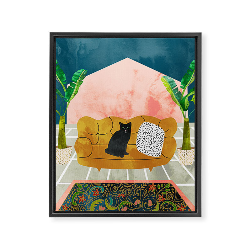 Meow Framed Canvas Print Gallery Image 6