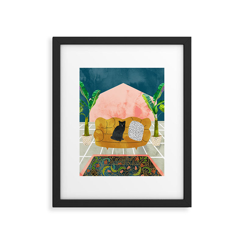 Meow Framed Art Print Gallery Image 5