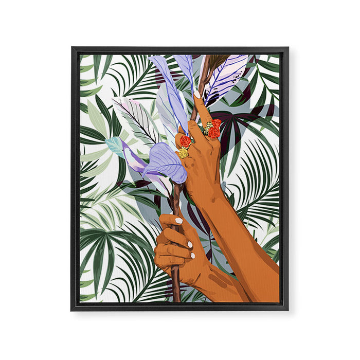 Merging: Nature & Humanity Framed Canvas Print Gallery Image 1