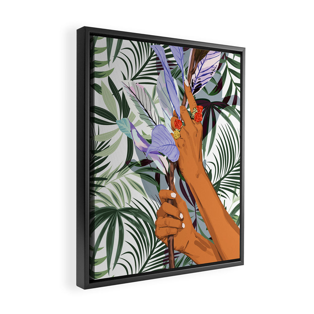 Merging: Nature & Humanity Framed Canvas Print Gallery Image 2