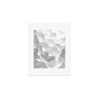 Milky Waves, Abstract Black White Monochromatic, Minimal Minimalistic Minimalism Photography Calm Art Print Gallery Image 1