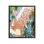 Moroccan Bath With Plants #botanical #illustration Framed Canvas Print Gallery Image 6