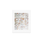 Mother of Pearl, Exotic Tiles Photography, Neutral Minimal Geometrical Graphic Design Art Print Gallery Image 1