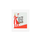 Not My Circus, Not My Monkeys V1, Funny Quote Typography Polish Saying, Phrase Fun Illustration Eclectic Boho, Contemporary Quirky Whimsical Cute Painting Art Print Gallery Image 1