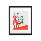 Not My Circus, Not My Monkeys V1, Funny Quote Typography Polish Saying, Phrase Fun Illustration Eclectic Boho, Contemporary Quirky Whimsical Cute Painting Framed Art Print Gallery Image 5