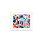 Nothing is Impopsicle. Rainbow Popsicles Fun Colorful Food, Ice Cream Ice Candy Celebration, Tropical Palm Summer Happy Positivity, Joy Cold Eclectic Boho Art Print Gallery Image 1