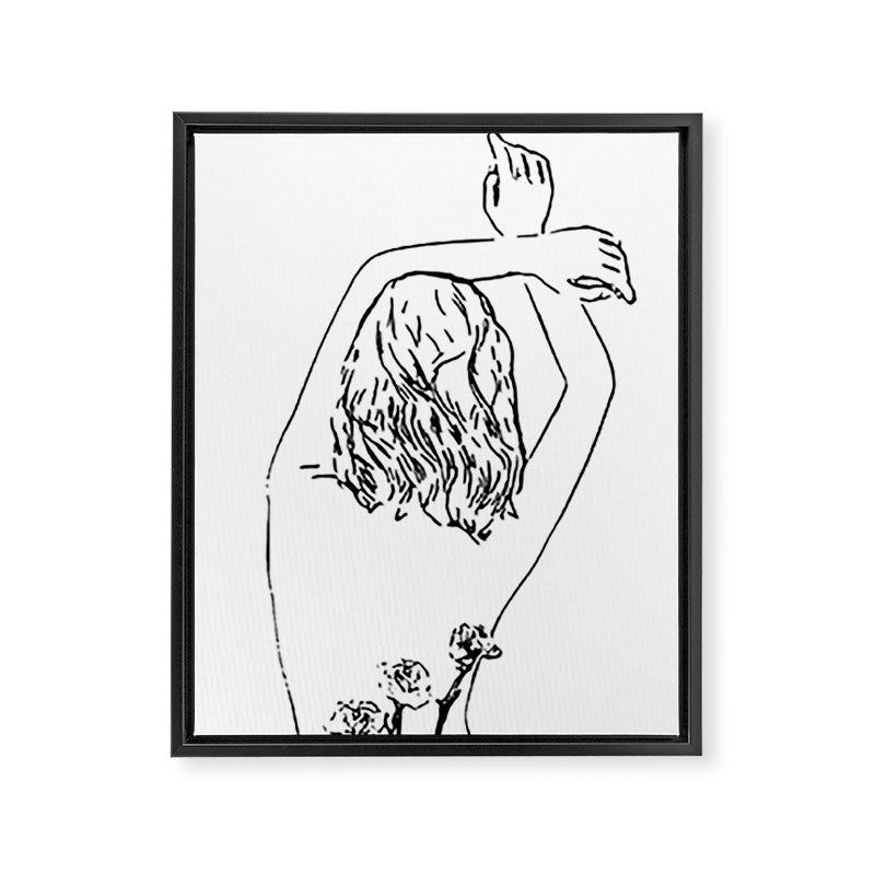 Oblivious #drawing #illustration Framed Canvas Print Gallery Image 6