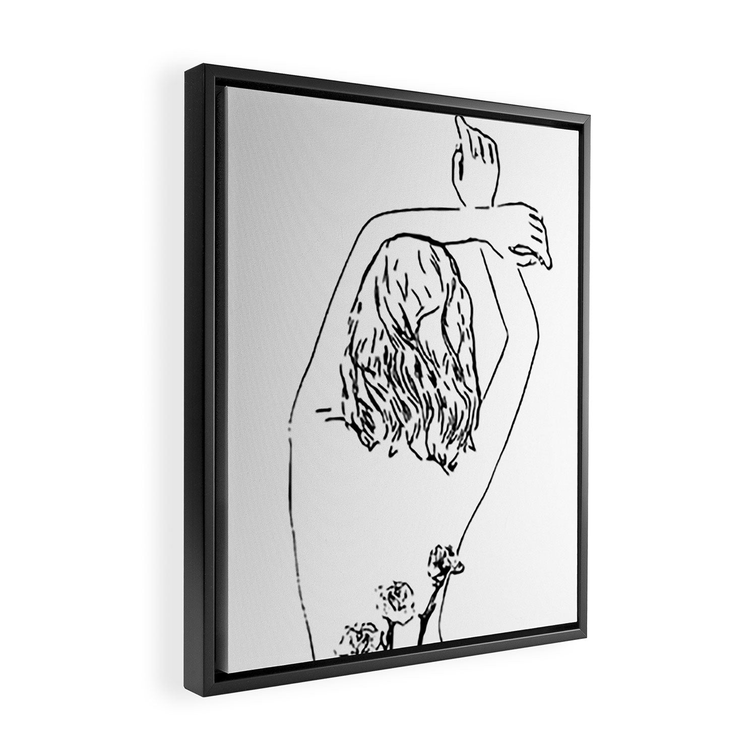 Oblivious #drawing #illustration Framed Canvas Print Gallery Image 2