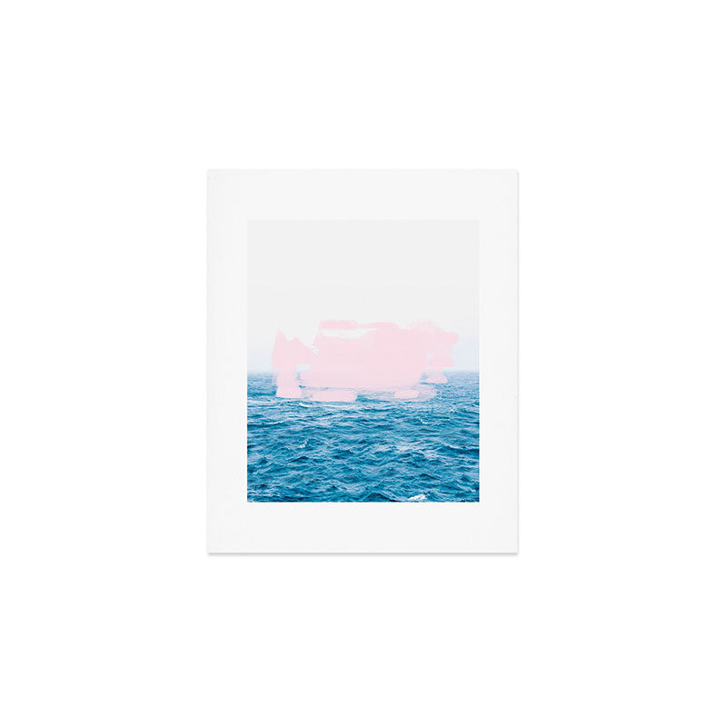 Ocean + Pink #society6 #decor #buyart Art Print Gallery Image 1