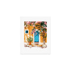 Oh The Places You Will Go | Spanish Bougainvillea Villa architecture Buildings | Boho Summer Travel Art Print Gallery Image 1
