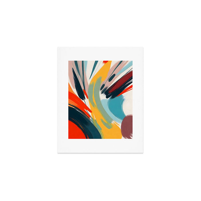 Painted Deliciousness, Spring Colorful Eclectic Bohemian Abstract, Brush Strokes Contemporary Modern Art Art Print Gallery Image 1