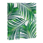 Palm Paradise, Tropical Leaves, Beachy Watercolor Painting, Minimal Nature Botanical Illustration Canvas Print Gallery Image 8