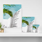 Palms In My Tropical Backyard Canvas Print Gallery Image 3