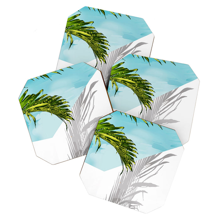 Palms In My Tropical Backyard Coaster Gallery Image 1