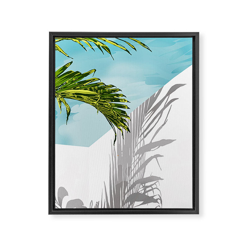 Palms In My Tropical Backyard Framed Canvas Print Gallery Image 6