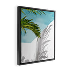 Palms In My Tropical Backyard Framed Canvas Print Gallery Image 2