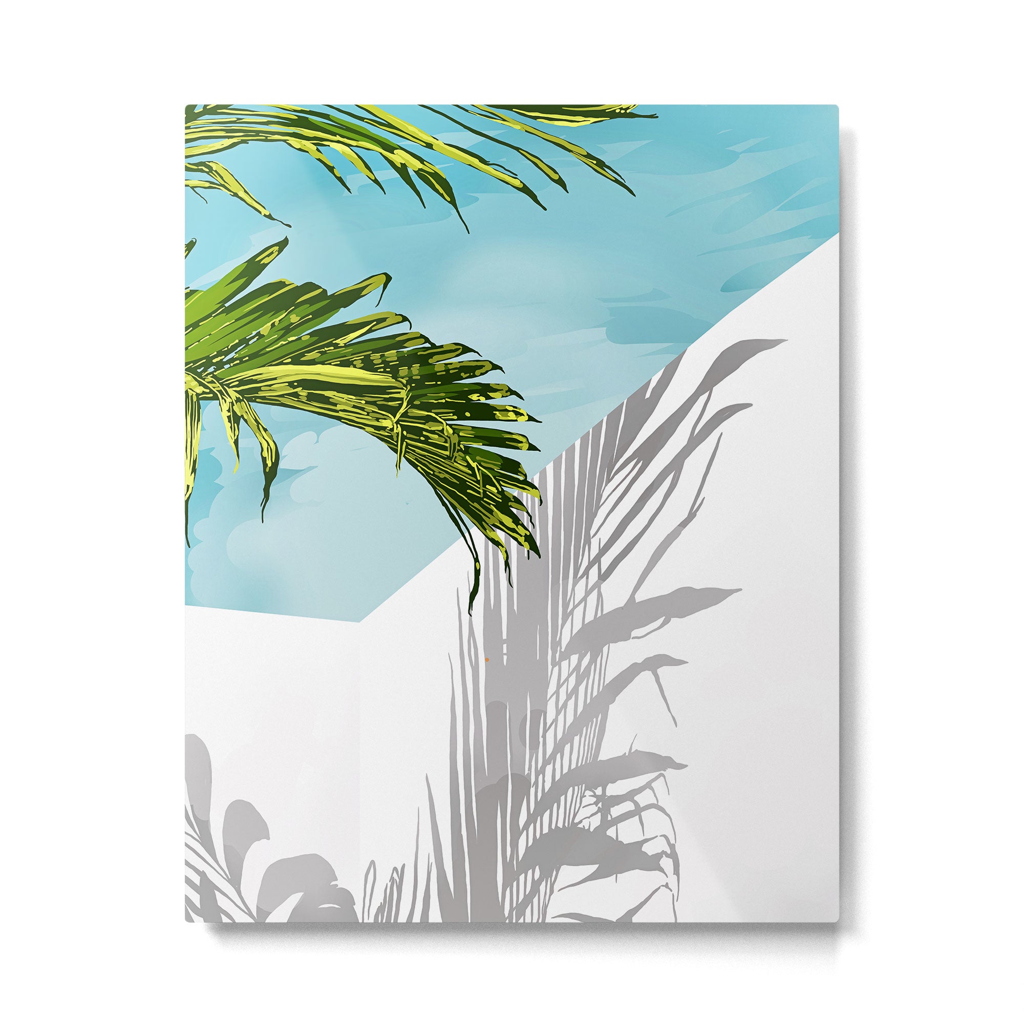 Palms In My Tropical Backyard Metal Print Gallery Image 4