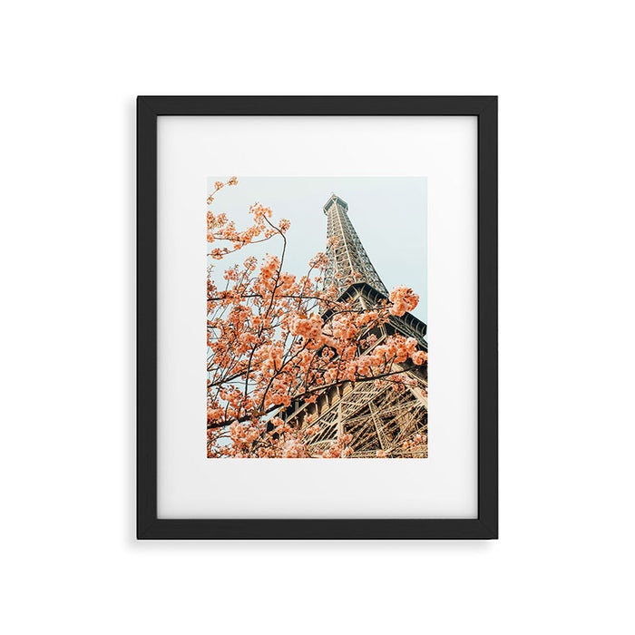 Paris in Spring | Travel Photography Eifel Tower | Wonder Building Architecture Love Framed Art Print Gallery Image 1