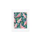 Party Gators (Warning - Pink Crocodiles Swim Here!) Art Print Gallery Image 1