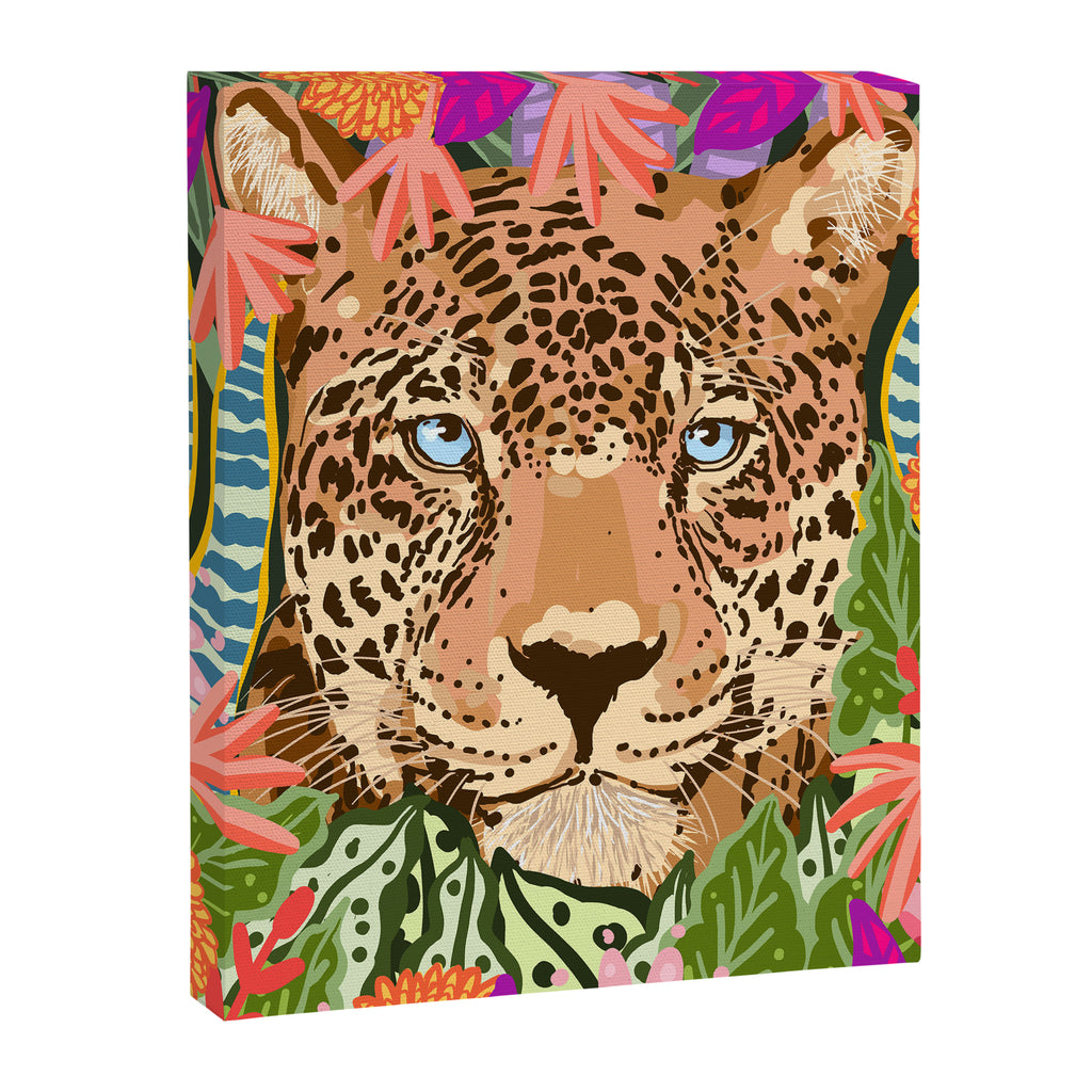 Peek A Boo Leopard Canvas Print Gallery Image 6