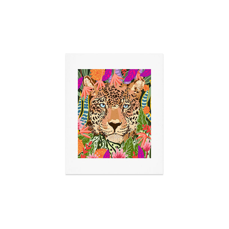 Peek A Boo Leopard Art Print Gallery Image 1