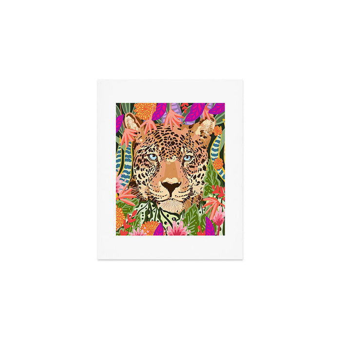 Peek A Boo Leopard Art Print Gallery Image 1