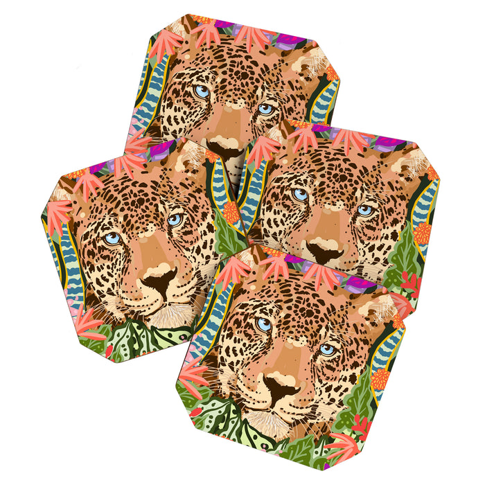Peek A Boo Leopard Coaster Gallery Image 1