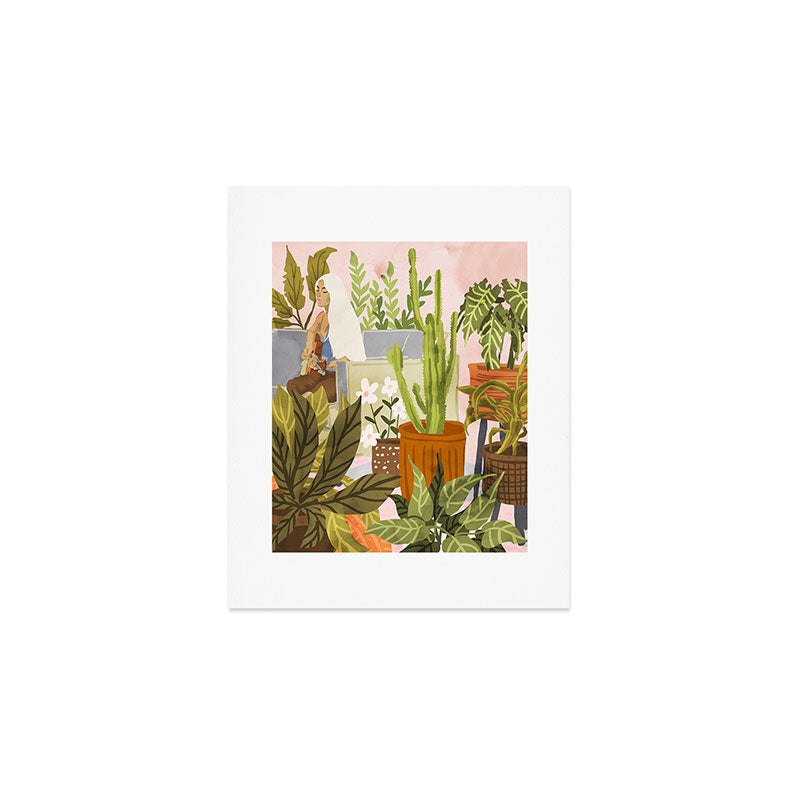 Playing For My Plants Art Print Gallery Image 1