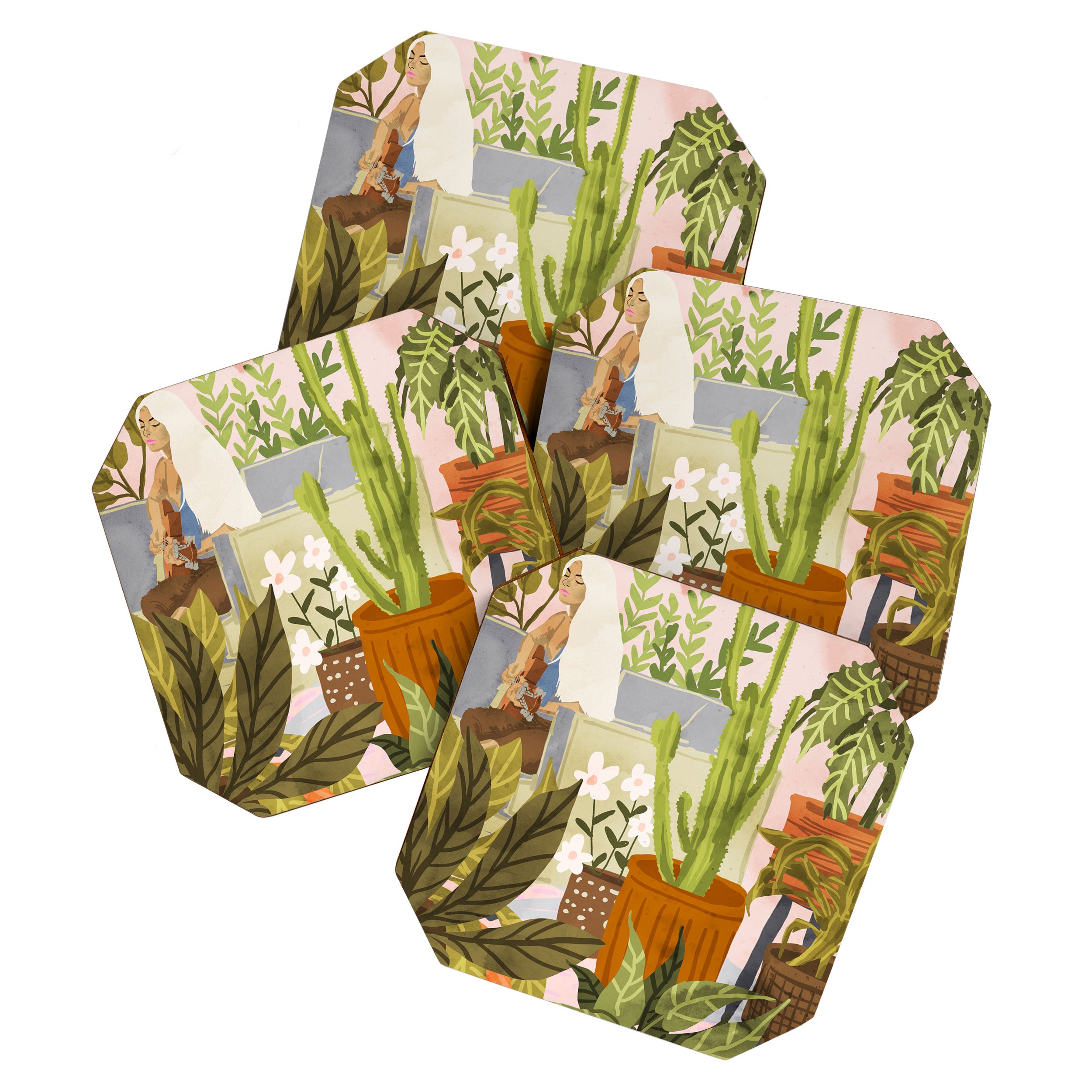 Playing For My Plants Coaster Gallery Image 1