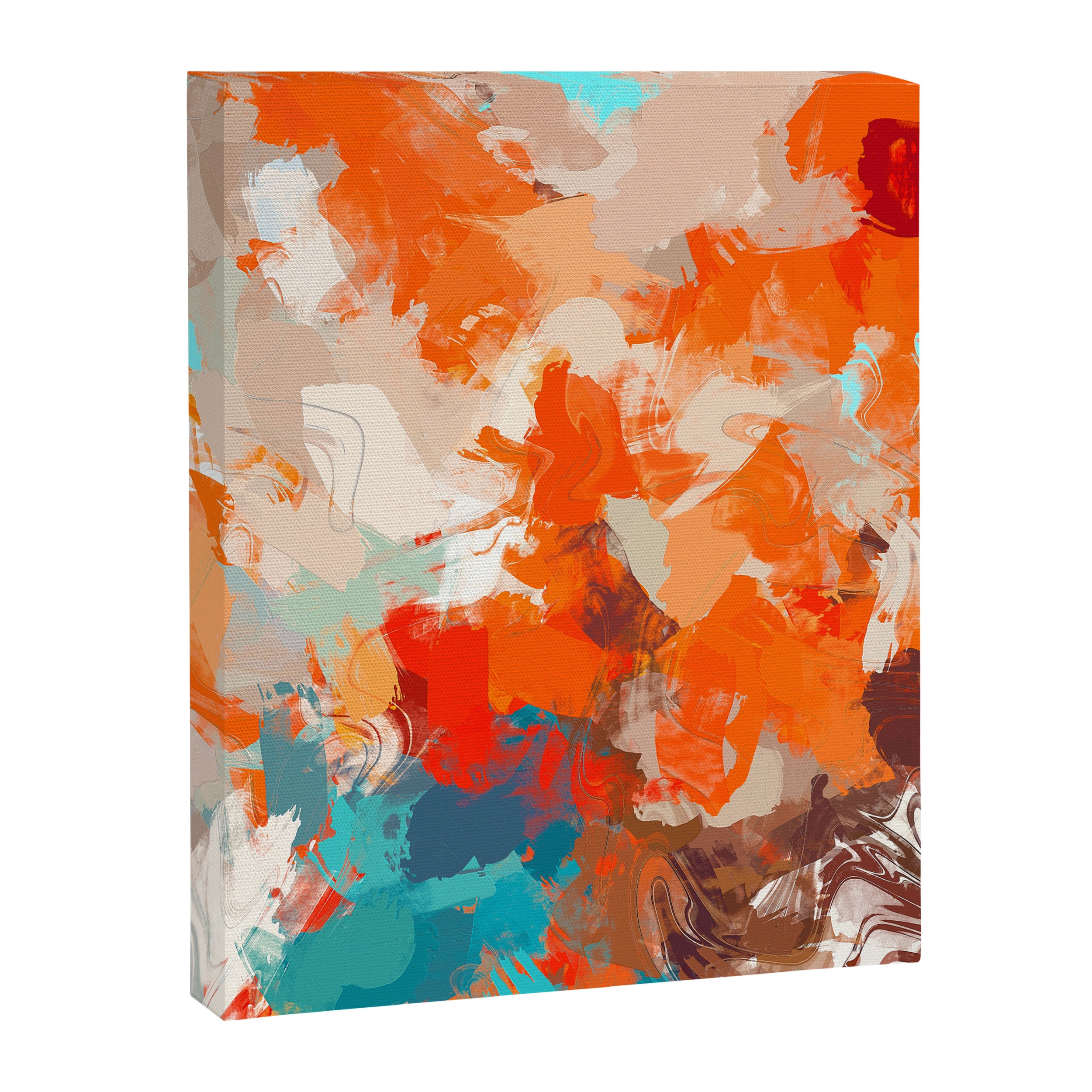 Pleasure, Abstract Painting Summer, Positivity Modern Bohemian Pop of Color Bright Good Vibes Canvas Print Gallery Image 6