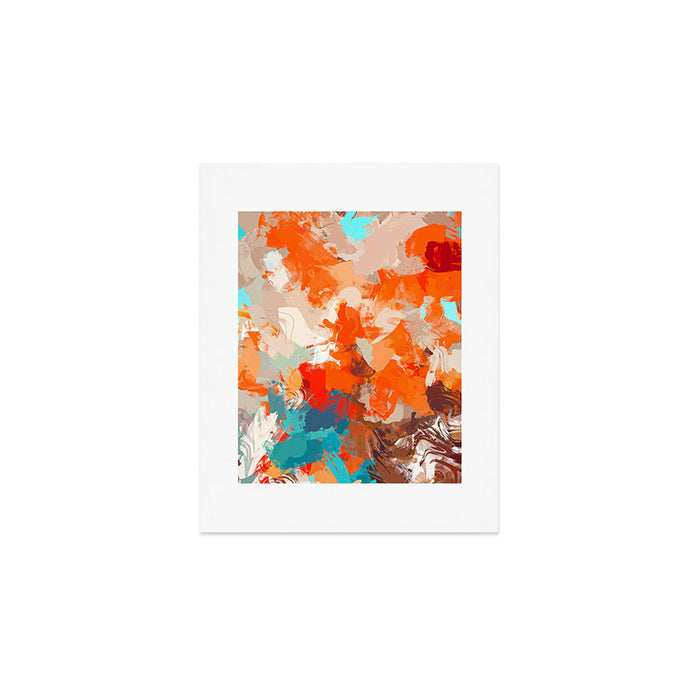 Pleasure, Abstract Painting Summer, Positivity Modern Bohemian Pop of Color Bright Good Vibes Art Print Gallery Image 1