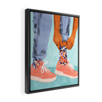 Pull Up Those Pretty Socks! | Optimism Hustle Positivity | Good Vibes Luck Pop Art Framed Canvas Print Gallery Image 2