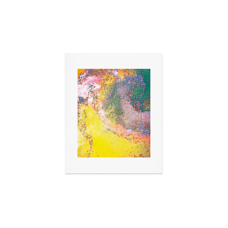 Random Bliss, Abstract Graphic Digital Art, Resin Art Painting Colorful Eclectic Bohemian Art Print Gallery Image 1