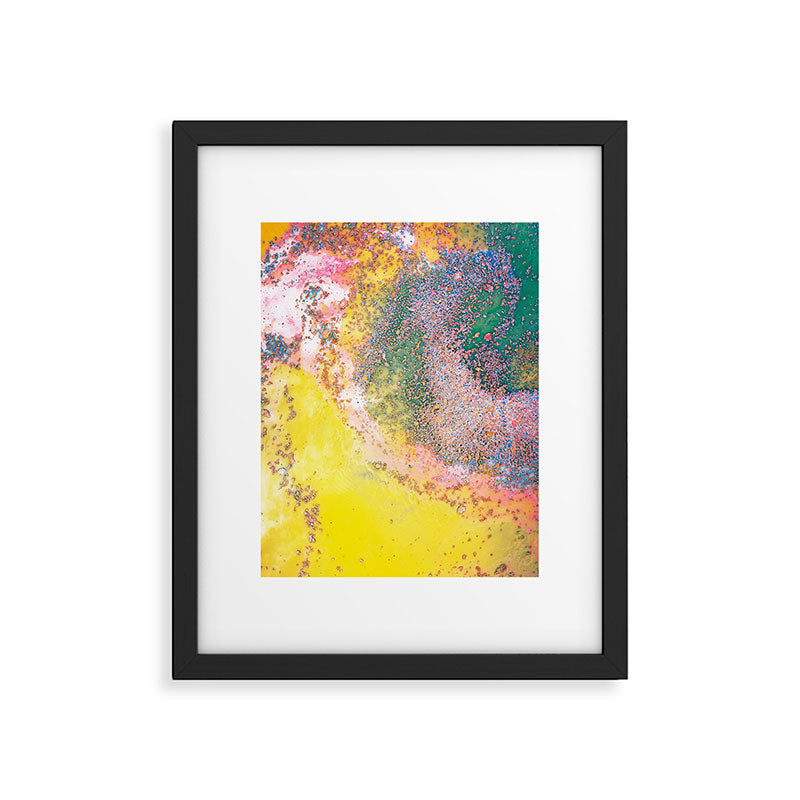 Random Bliss, Abstract Graphic Digital Art, Resin Art Painting Colorful Eclectic Bohemian Framed Art Print Gallery Image 5