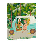 Rikshaw ride with Javan leopards in Bali | Tropical Nature Jungle Bohemian Wildlife Travel Canvas Print Gallery Image 6