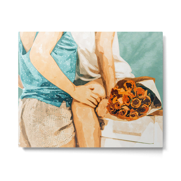Romance #painting #love Metal Print Gallery Image 1