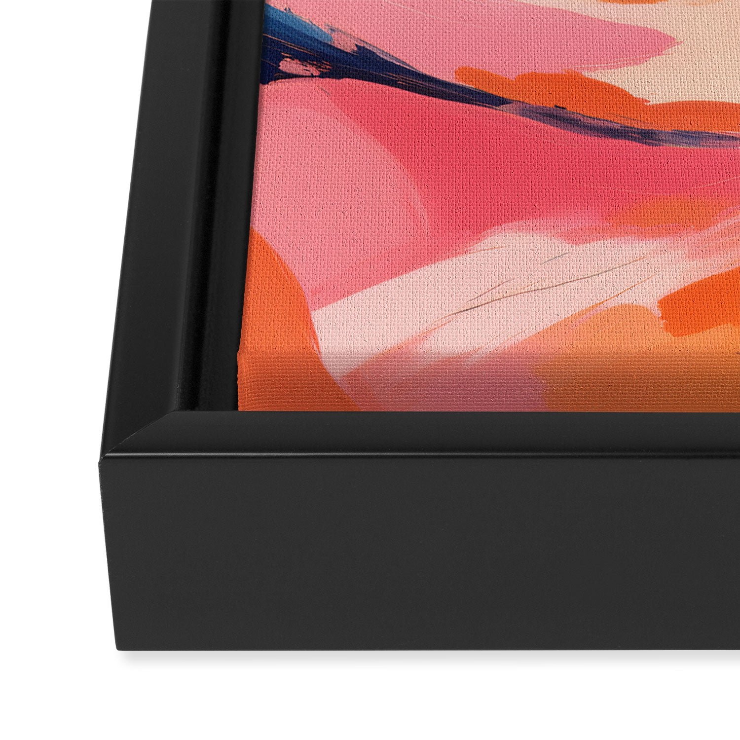 Romance Valley, Pastel Nature Landscape Abstract Painting, Blush Colorful Bright Eclectic, Soft Colors Contemporary Modern Bohemian Framed Canvas Print Gallery Image 3