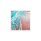 Sea Blue + Rose Gold Art Print Gallery Image 1