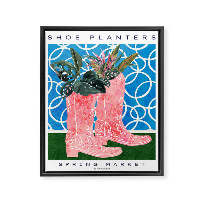Shoe Planters Framed Canvas Print Gallery Image 1