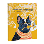 Should I Over Explain Myself or Remain Misunderstood? | Bulldog Pets Funny Quote, Typography Poster Saying Phrase, Cute Quirky Whimsical Dog Animals Naive Illustration Canvas Print Gallery Image 6