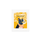 Should I Over Explain Myself or Remain Misunderstood? | Bulldog Pets Funny Quote, Typography Poster Saying Phrase, Cute Quirky Whimsical Dog Animals Naive Illustration Art Print Gallery Image 1