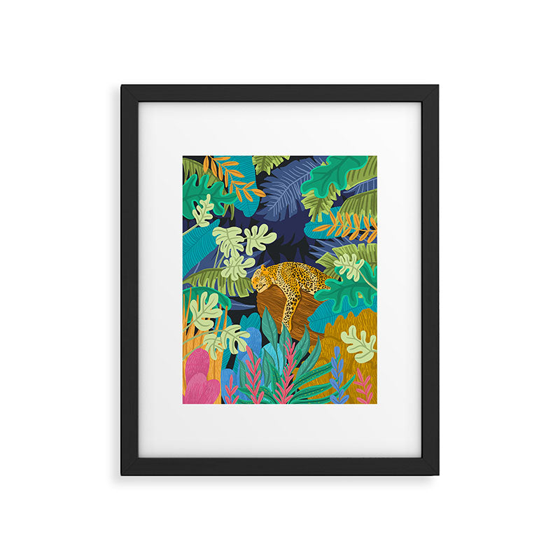 Sleeping Panther Framed Art Print Gallery Image 5