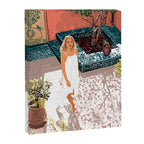 Soaking up the Sun | Bohemian woman Palace Architecture | Buildings Travel Fashion Urban Jungle Canvas Print Gallery Image 6
