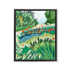Solo Walk, Nature Jungle Forest Tropical Colorful Vibrant Bortanical Illustration Painting Framed Canvas Print Gallery Image 6