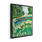 Solo Walk, Nature Jungle Forest Tropical Colorful Vibrant Bortanical Illustration Painting Framed Canvas Print Gallery Image 2