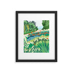 Solo Walk, Nature Jungle Forest Tropical Colorful Vibrant Bortanical Illustration Painting Framed Art Print Gallery Image 5