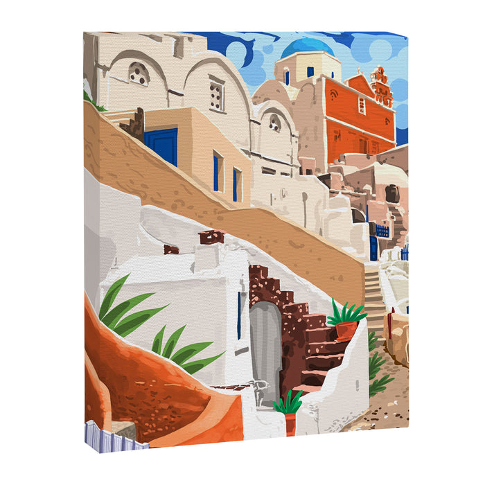 Somewhere Far Far Away | Sicily Italy Greece Architecture | Travel Buildings Beautiful Cityscape Canvas Print Gallery Image 1
